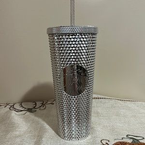 DISNEY DISNEYWORLD STARBUCKS SILVER 100th ANNIVERSARY MICKEY TUMBLER VENTI SIZE